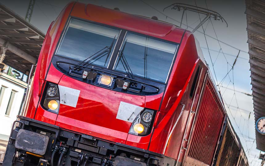 Güterzug in Rot